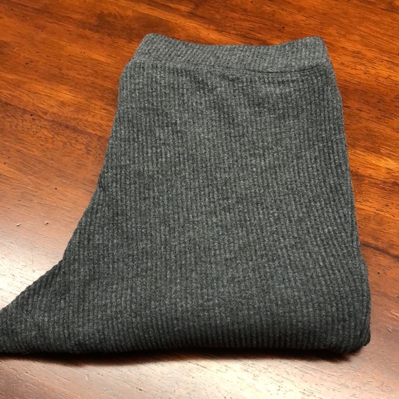 EXPRESS Ribbed Leggings Gray Size Small - Picture 2 of 4